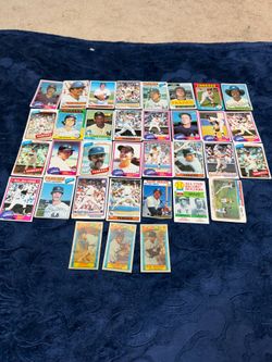Vintage New York Yankees Baseball Card Lot 34 Cards Topps Reggie Jackson Guidry