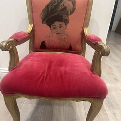 Old Fantasy Chair 90s Style Red