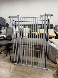 59”Extra Tall Dog Gate Indoor for Doorways, 27.5”-42”Wide Cat Pet Gate for Stairs,Gap No Drilling Auto Close High Pressure Mounted for Kitchen/Hallway
