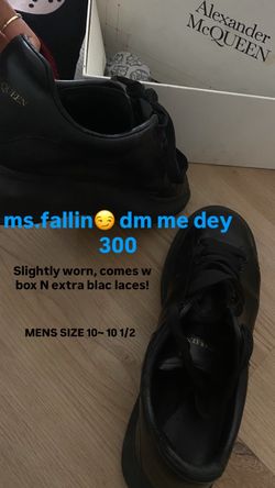 All Black Alexander Mcqueen’s