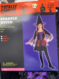 Girls sparkle witch