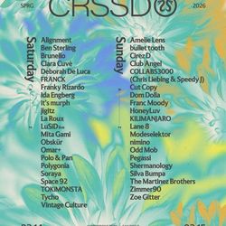 (2) CRSSD 2-Day Tickets $600 for both