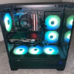 Custom Prebuilt PC Olimos AQUA 7 Case MSI RX 6700 XT 12GB MECH 2x Edition AMD Ryzen 5 5600x Processor