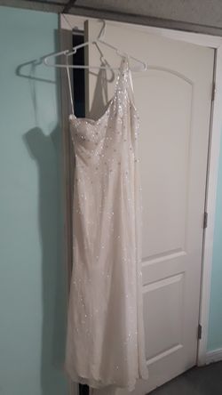 Long white party dress