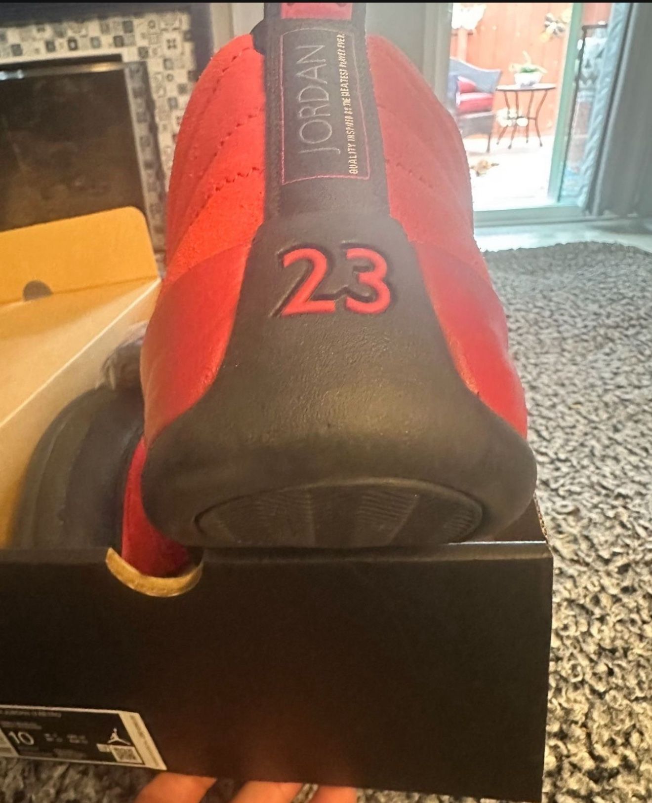 Jordan 12 Reverse Flu Game Size 10