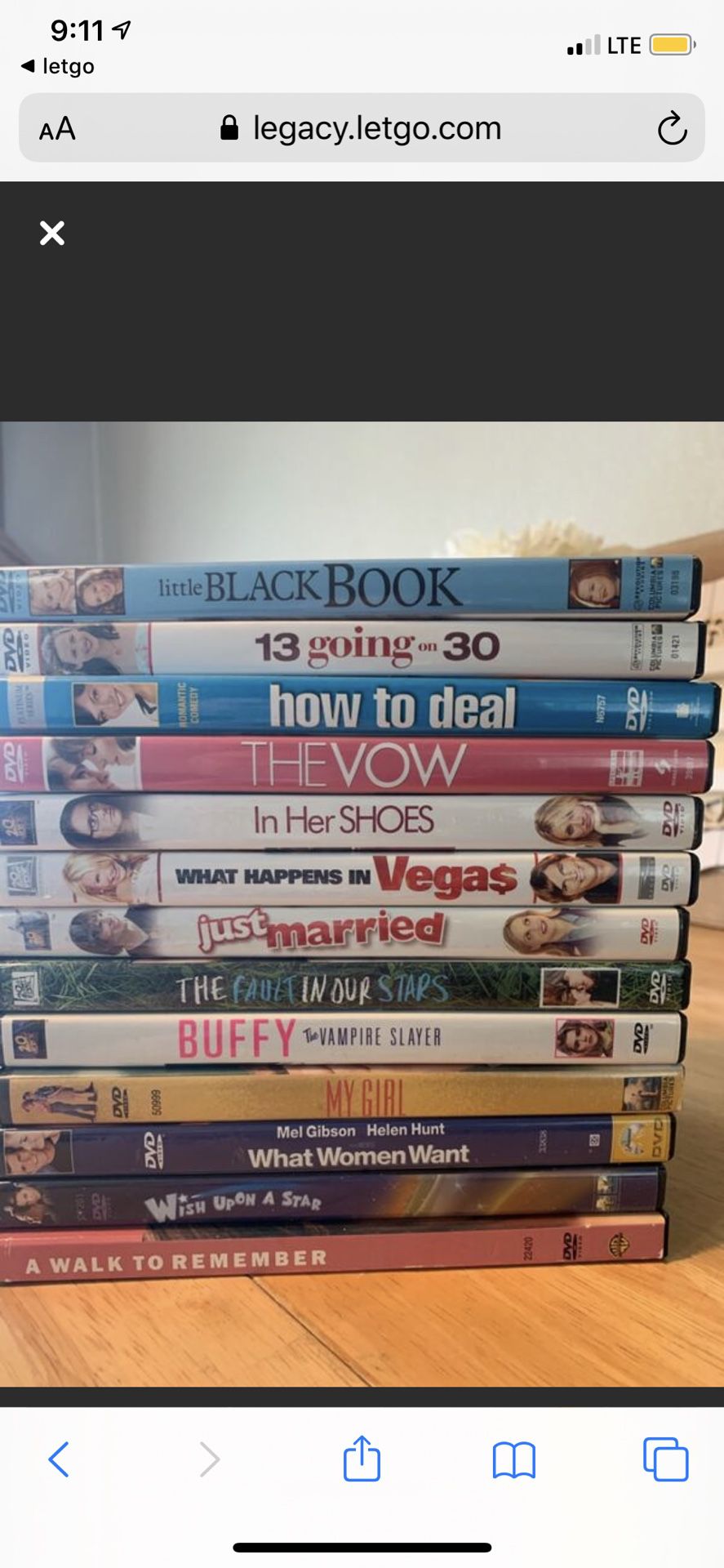 DVDS $20 FOR ALL OR $2 EACH
