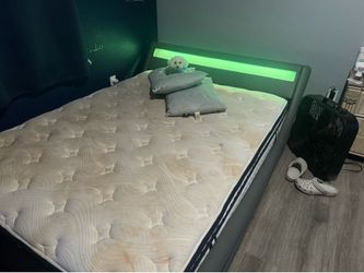 Bed frame only with leds