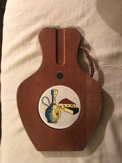 Vintage wooden hot plate