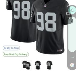 Raiders Crosby Nike On The Field Jersey Stitches.