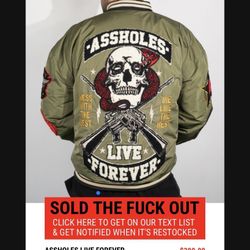 A.L.F Custom Bomber Jacket Brand New 