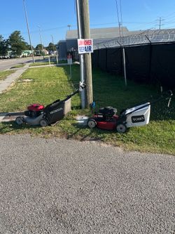 Honda and Toro self propelled lawn mowers