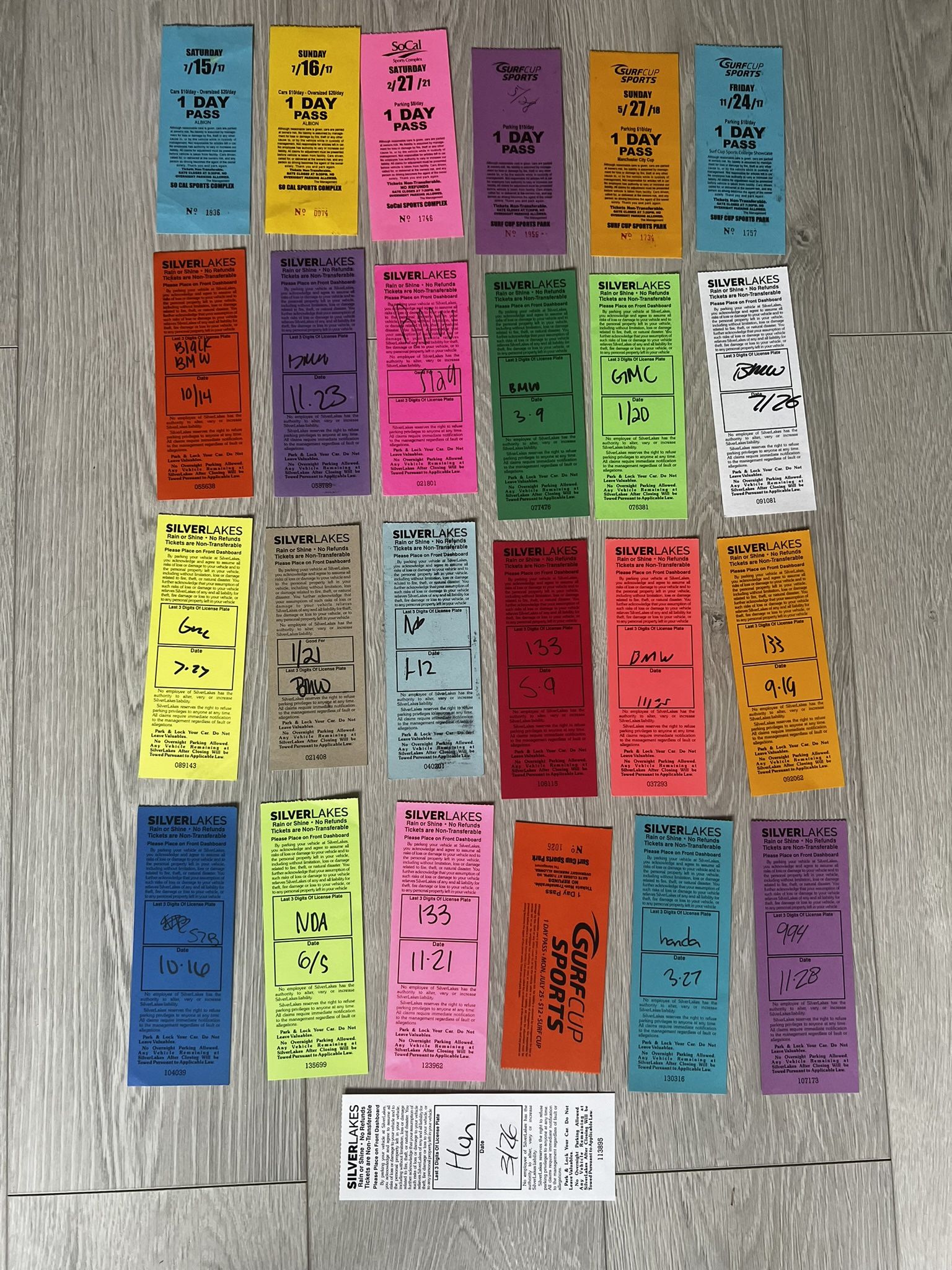 SilverLakes & Surfcup Parking Passes