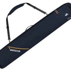 Unigear Snowboard Ski Bag for Air Travel, Reinforced Double Padded Snowboard Bag with 10mm EPE Dense, Water-Resistant and Durable Up To 165cm Ski Snow