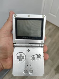 Nintendo Game Boy Advance SP Handheld System - Silver for parts