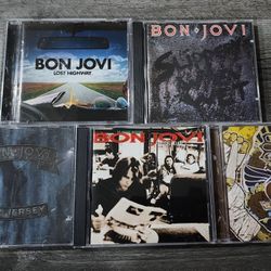 Bon Jovi CD Disc 5 Album Lot 