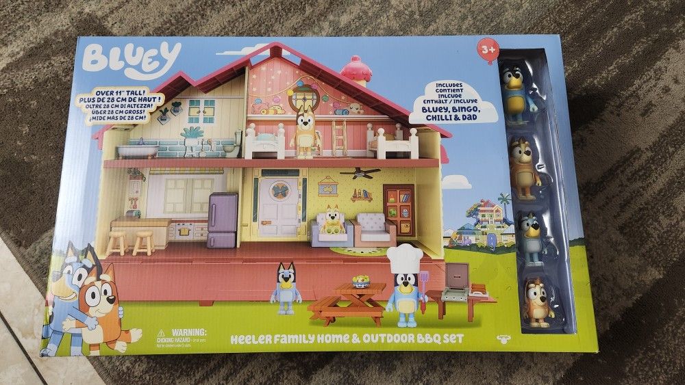 Bluey House With Bbq Set