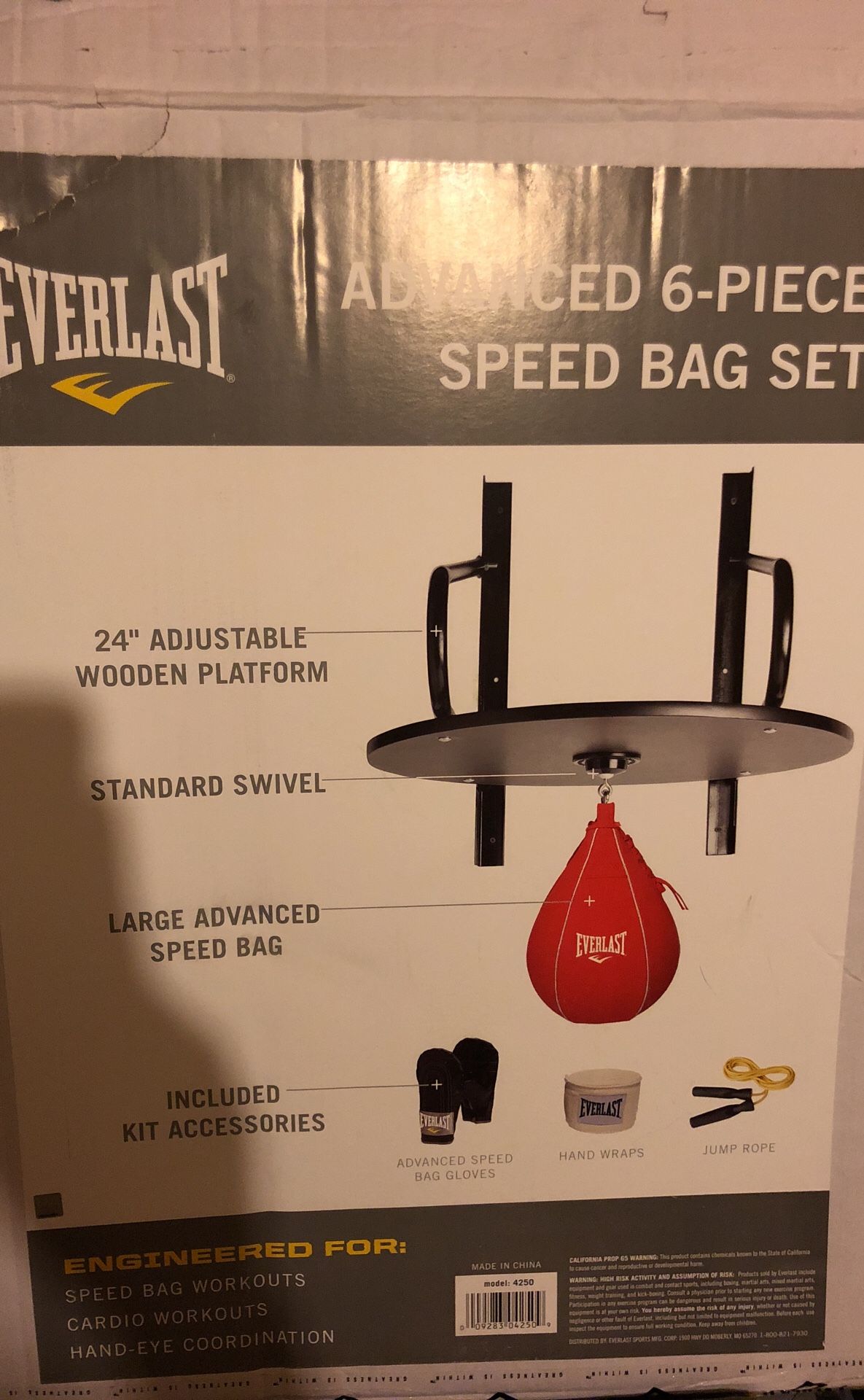 6 piece speed bag set