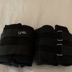 Weights. 10 LB SPRI Ankle Weights - adjustable
