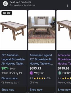 Air Hockey Table (Dismantled)