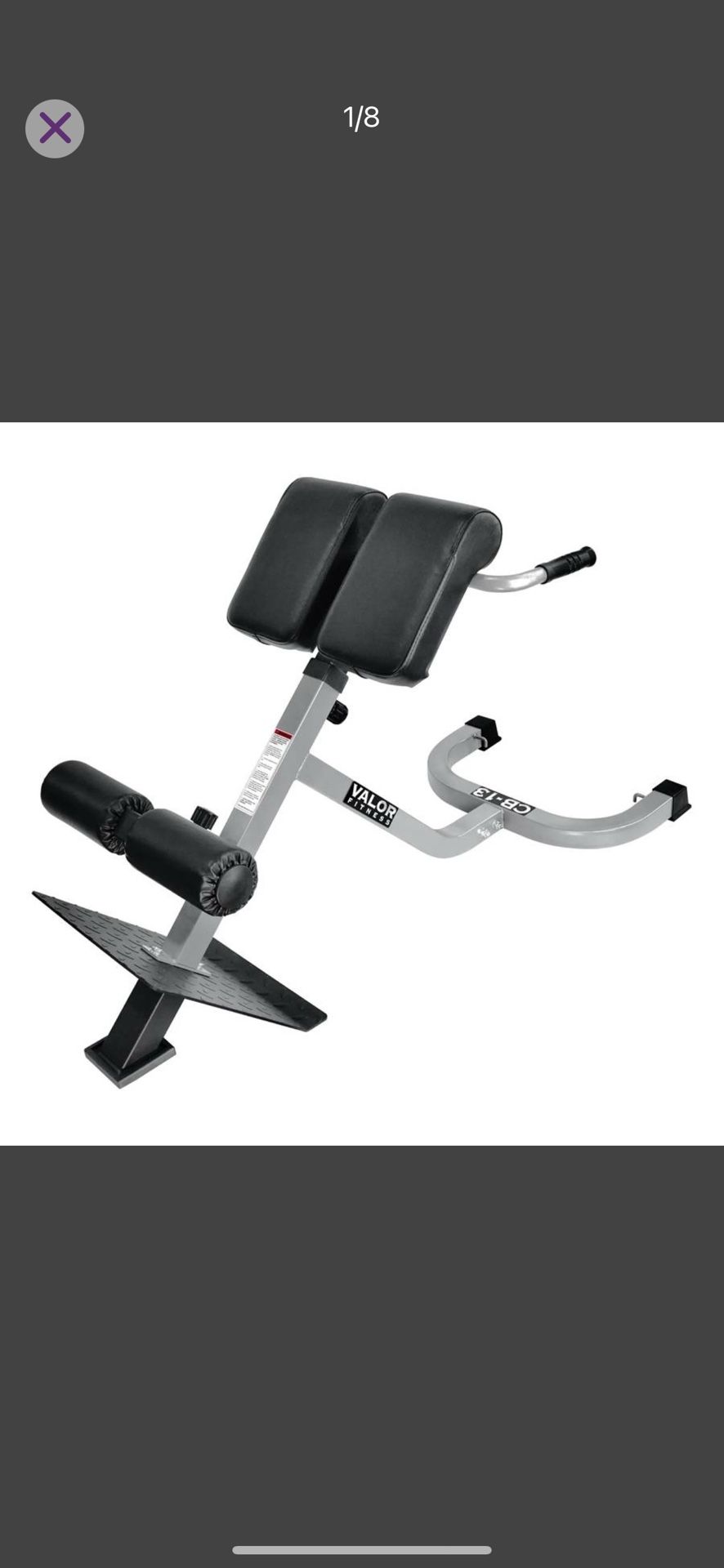 Valor Fitness CB-13 Back Extension Machine