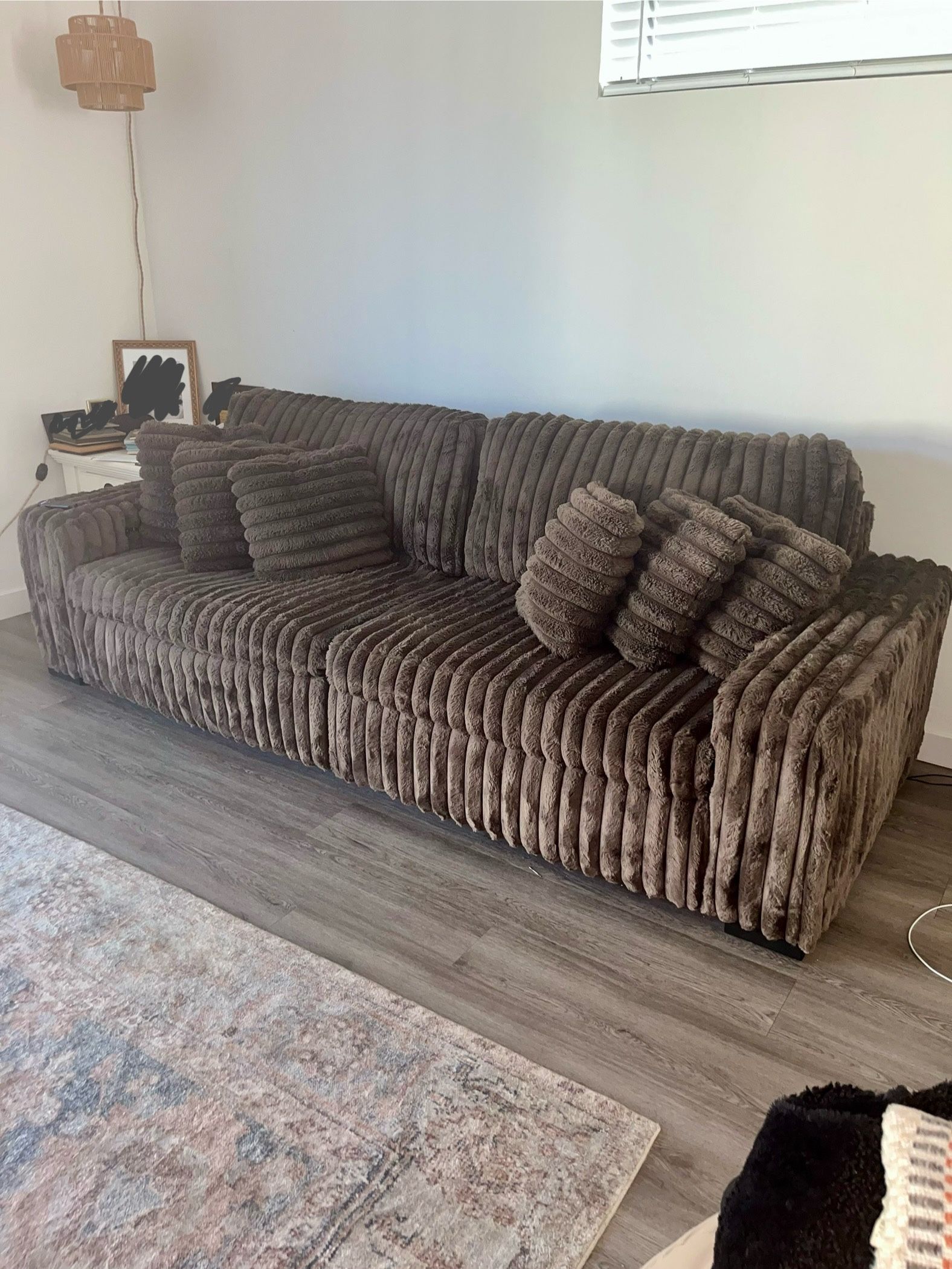 Power Recliner Sofa (Brown)