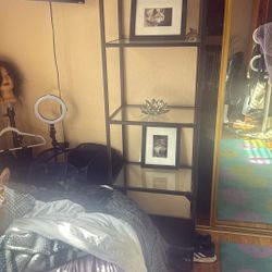 4 Tier Black Shelving Unit 