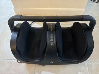 RENPHO.  Foot.  Calf  Massager  Model # R-DOO1R black and white    Measur: 21”x 13.5”