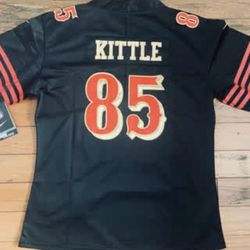 Kittle #85 Black Rivalry Women Jersey 49ers