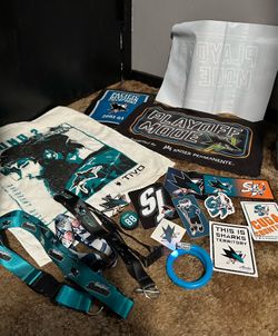 Various San Jose Sharks Memorabilia and Collectibles