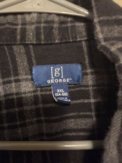 George Black and Gray long sleeve button up
