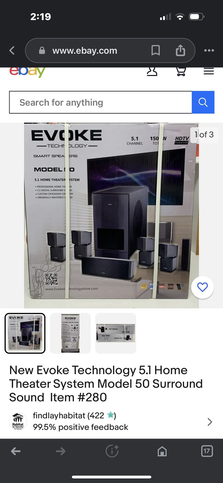 Evoke Home Theater System 