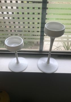 Decorative tall neck cups