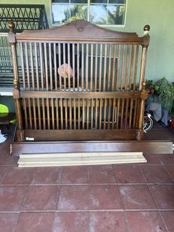 Solid Wood Queen size bed frame