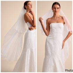 Lulus Eleonora Ivory Tulle Layered Long Veil