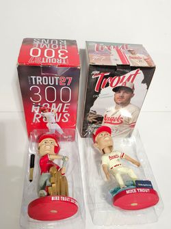 MIKE  TROUT 300th homerun bobblehead lot