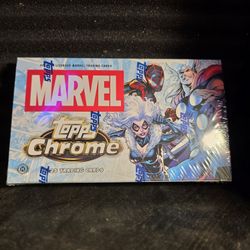 2025 TOPPS CHROME MARVEL COMICS Hobby Box (72 Cards) Factory Sealed