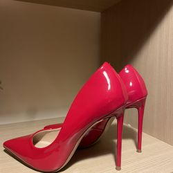 Steve Madden Red Patent Heels 