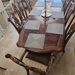 Fancy Dining Room Table W 8 Chairs