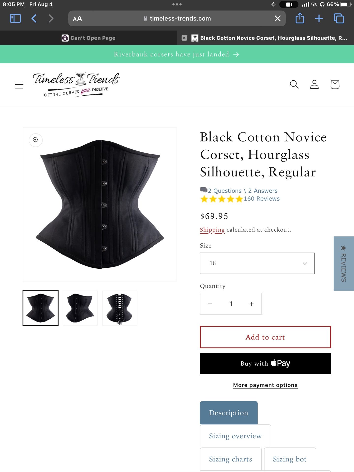 TimelessTrends Novice Corset 