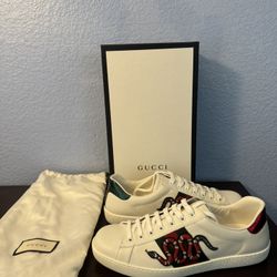 Gucci Ace Embroidered Snake Sneakers