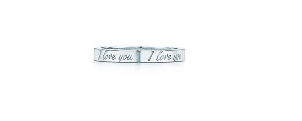 Tiffany & Co I Love You Ring Size 6