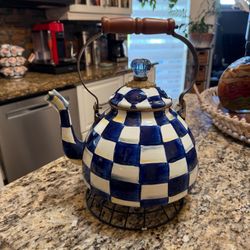 McKenzie Child checkered pattern teapot
