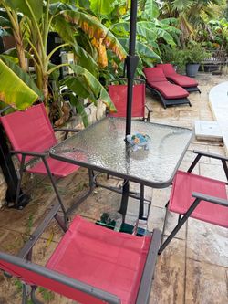 Outdoor patio / pool set 8 pieces