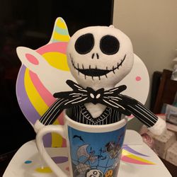 The Nightmare Before Christmas Cup Jack Skellington With Plush 