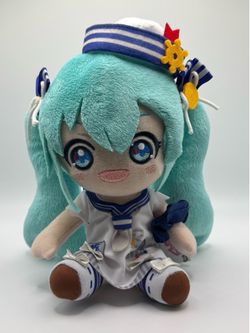 Hatsune Miku Sailor Plush Doll TAITO Official Vocaloid Anime Plush New w/ Tags