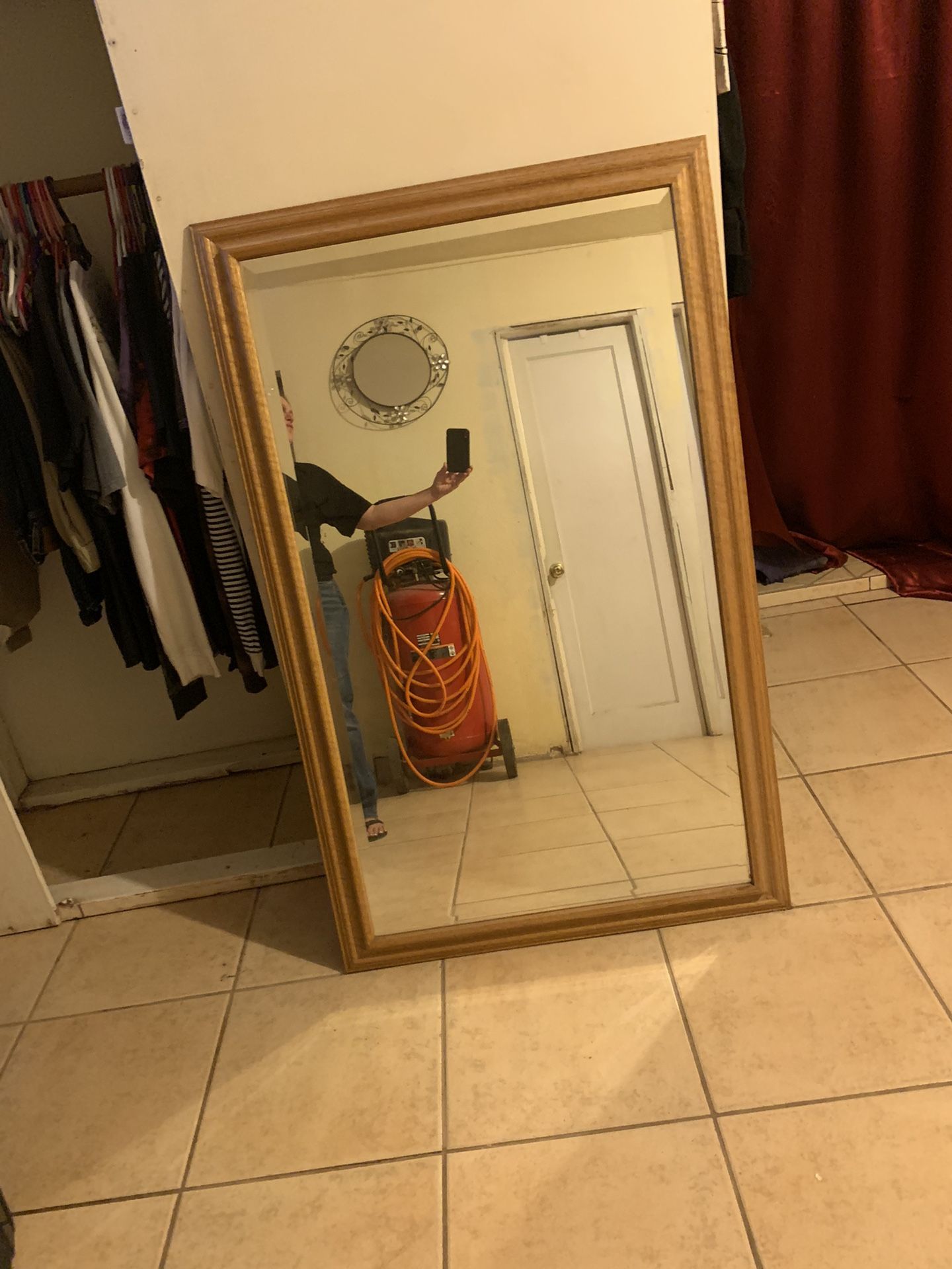 Wooden Frame Mirror