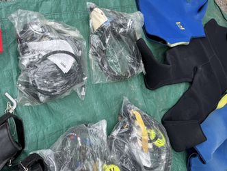Lot of dive gear