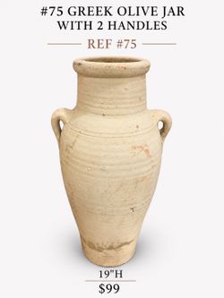 Greek Olive Jar with 2 Handles