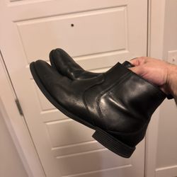 Black Zip On Boots / Dress Shoes 