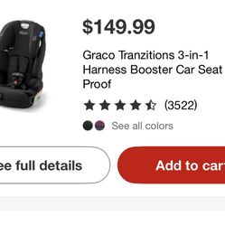 Graco 3-IN-1booster Car Seat 